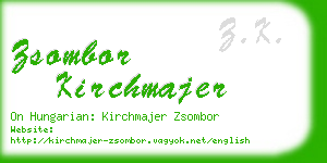zsombor kirchmajer business card